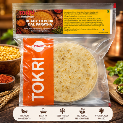 Ready to Cook Dal Paratha (Pack of 8)