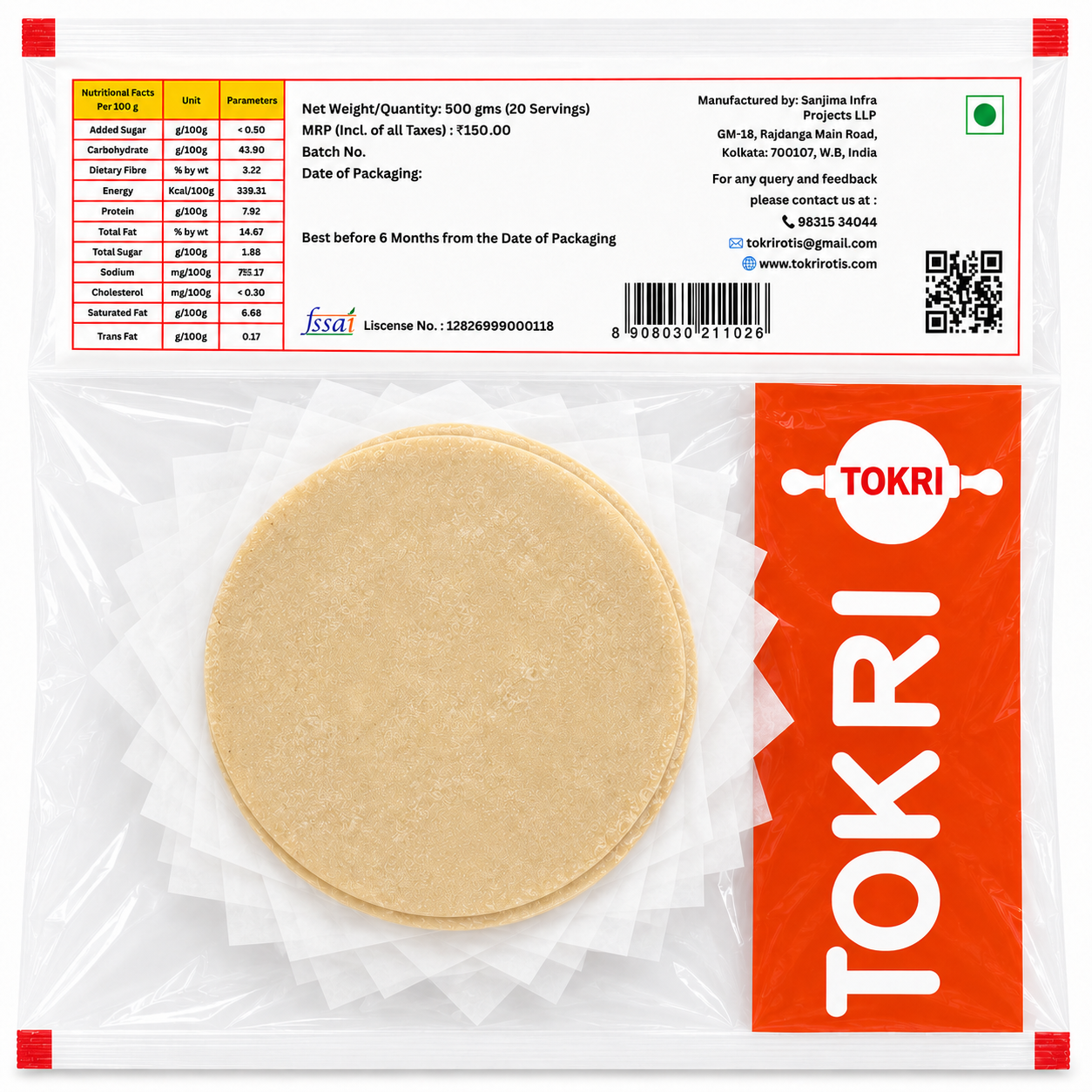 Ready to Cook Luchi (Pack of 20)